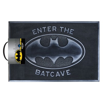 BATMAN LOGO ENTER THE BATCAVE DOORMAT ZERBINO TAPPETINO PYRAMID INTERNATIONAL