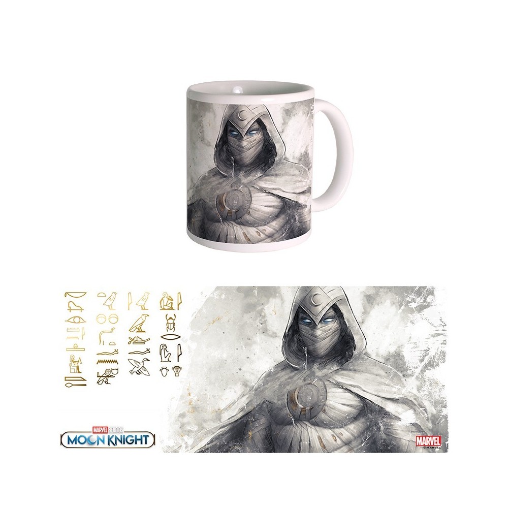 MARVEL STUDIOS MOON KNIGHT GLIFI TAZZA IN CERAMICA SEMIC