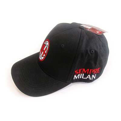 BASEBALL CAP AC MILAN SEMPRE MILAN UFFICIALE NERO