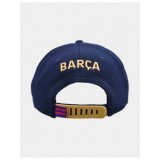 CAPPELLO BASEBALL CAP FC BARCELLONA UFFICIALE BARCELONA BARCA BLUE BEIGE