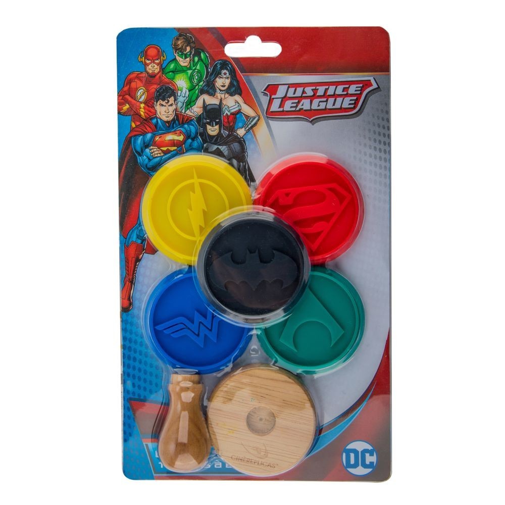 DC JUSTICE LEAGUE LOGOS COOKIE STAMPS STAMPINI PER BISCOTTI CINEREPLICAS