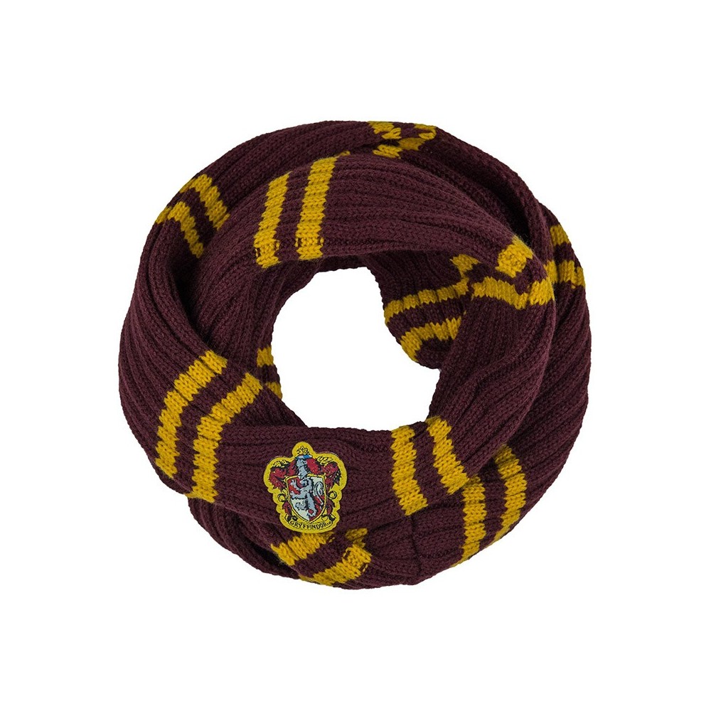 HARRY POTTER GRIFFINDOR GRIFONDORO INFINITE SCARF SCIARPA AD ANELLO CINEREPLICAS