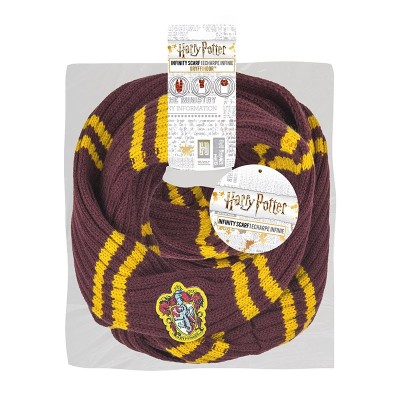 HARRY POTTER GRIFFINDOR GRIFONDORO INFINITE SCARF SCIARPA AD ANELLO CINEREPLICAS