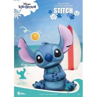 BEAST KINGDOM LILO AND STITCH - STITCH LARGE VINYL PIGGY BANK FIGURE