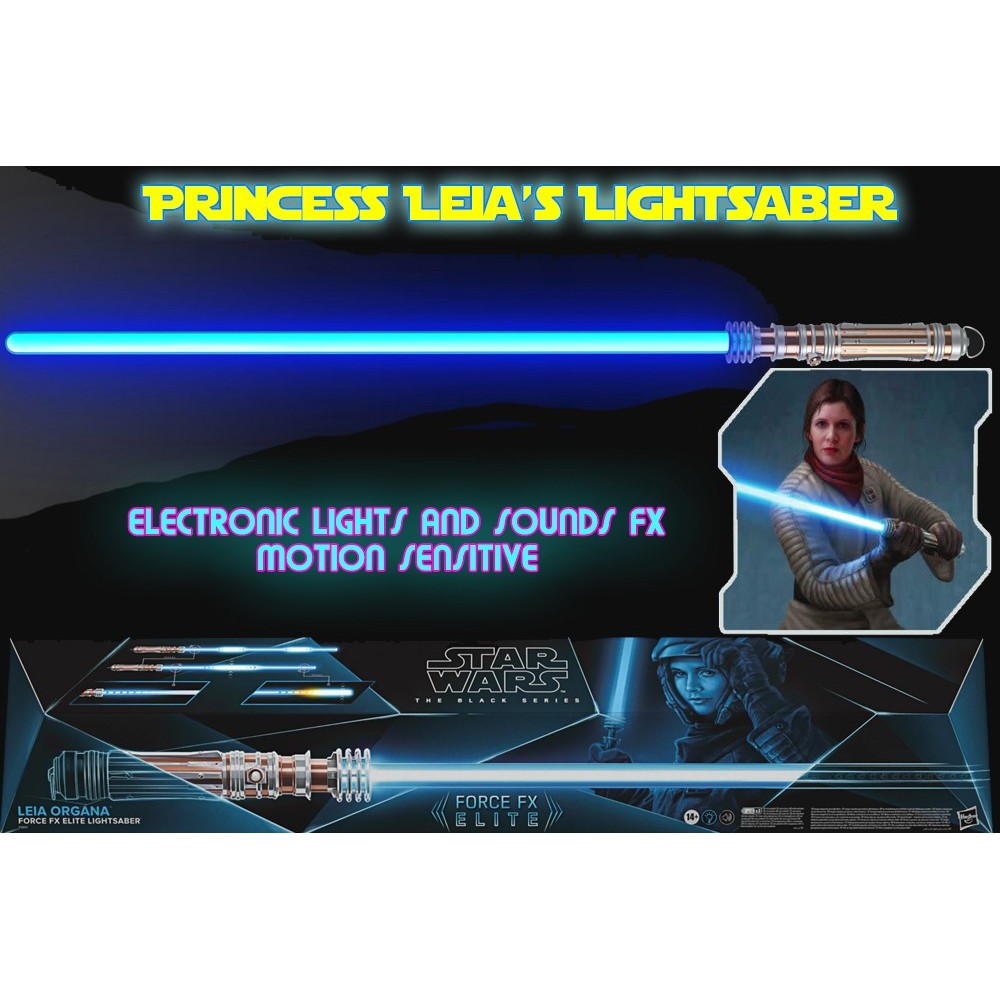 STAR WARS LEIA ORGANA LIGHTSABER FORCE FX ELITE REPLICA 1/1 SPADA LASER HASBRO
