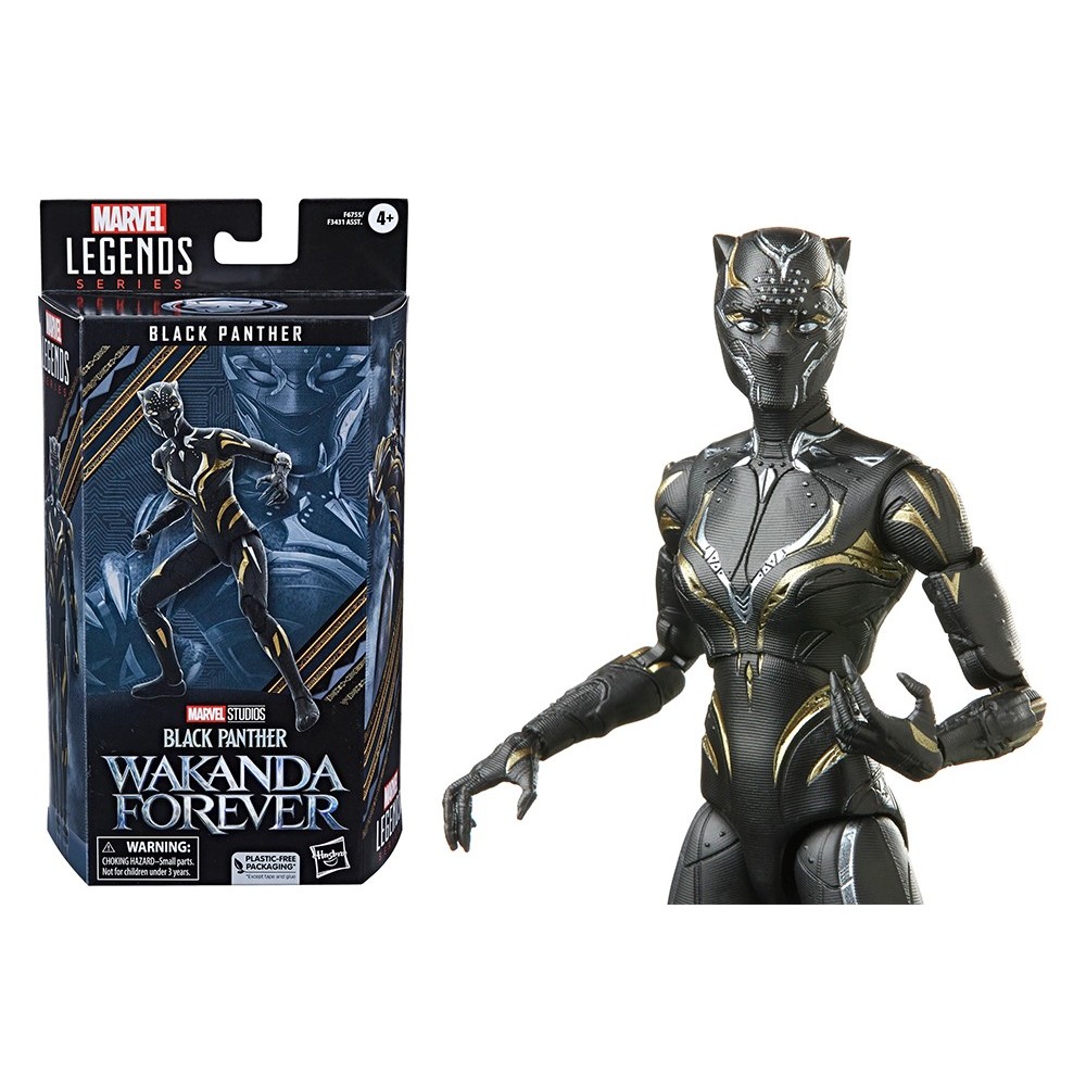 HASBRO MARVEL LEGENDS BLACK PANTHER WAKANDA FOREVER BLACK PANTHER ACTION FIGURE