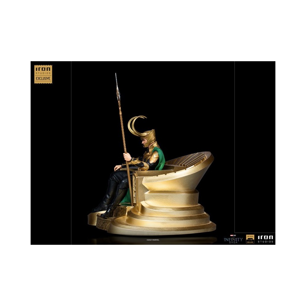 THE INFINITY SAGA LOKI BDS ART SCALE DELUXE 1/10 STATUA FIGURE IRON STUDIOS