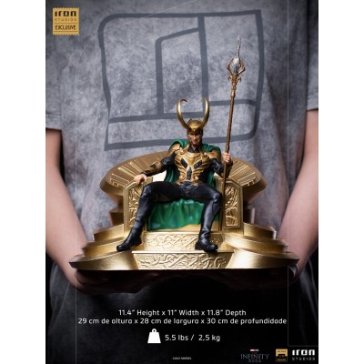 THE INFINITY SAGA LOKI BDS ART SCALE DELUXE 1/10 STATUA FIGURE IRON STUDIOS