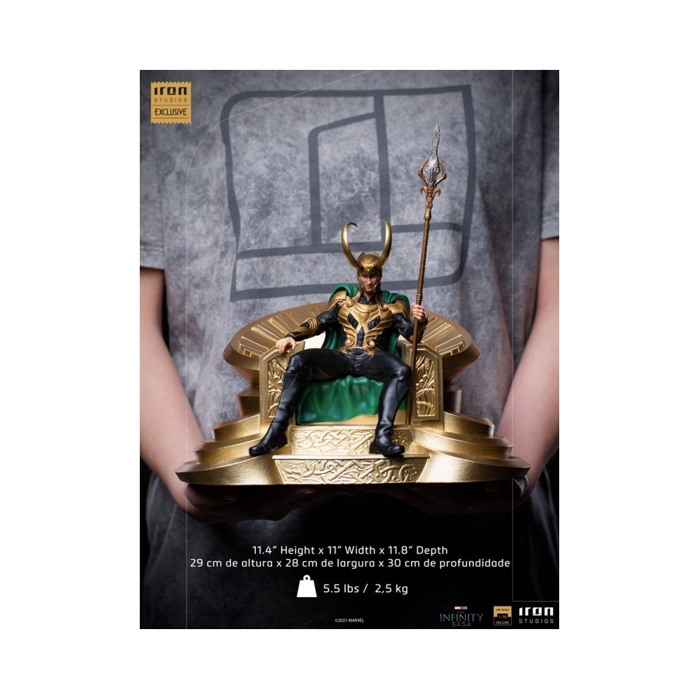 IRON STUDIOS THE INFINITY SAGA LOKI BDS ART SCALE DELUXE 1/10 STATUE FIGURE