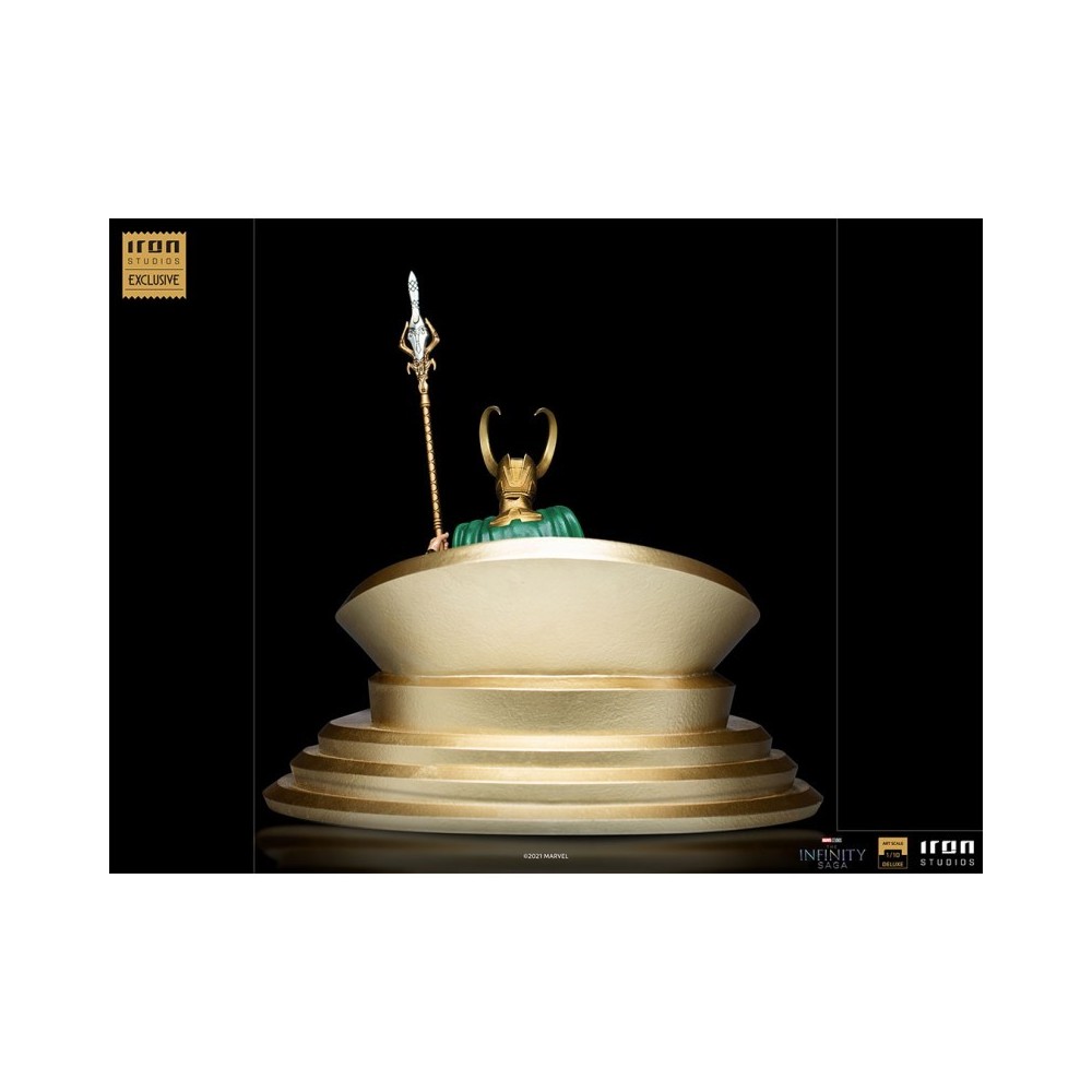 IRON STUDIOS THE INFINITY SAGA LOKI BDS ART SCALE DELUXE 1/10 STATUE FIGURE