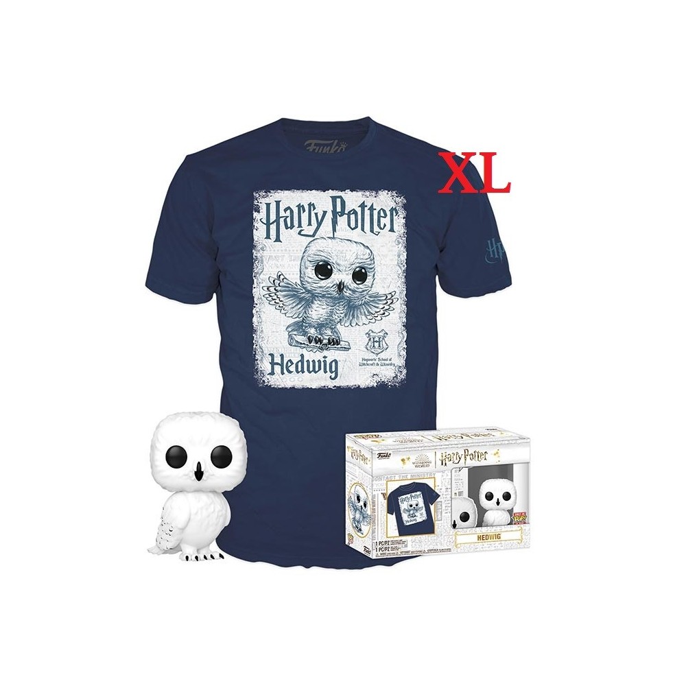 FUNKO FUNKO POP! TEE HARRY POTTER - HEDWIG FIGURE AND TSHIRT XL SIZE