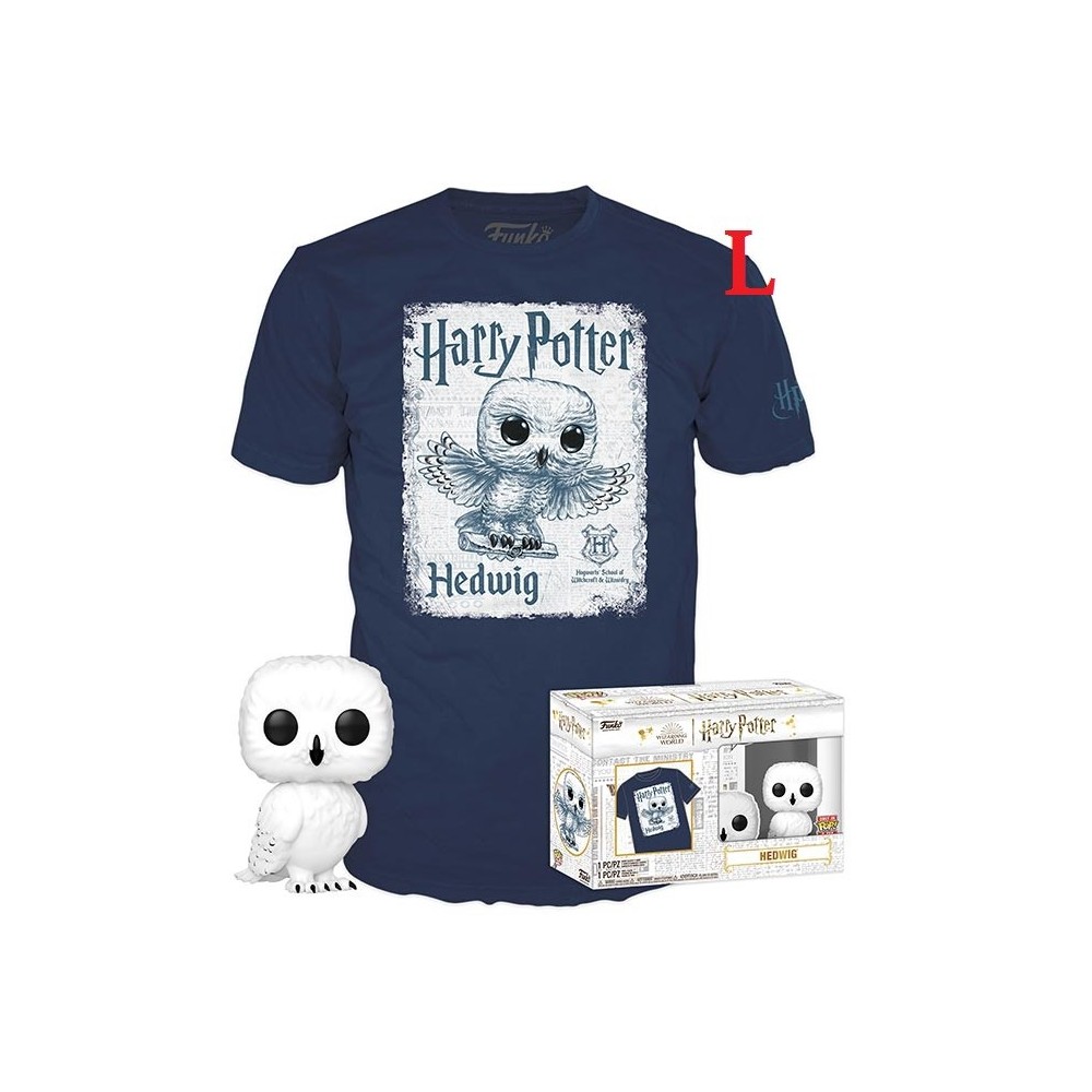 FUNKO POP! TEE HARRY POTTER - EDVIGE FIGURE AND TSHIRT L SIZE FUNKO