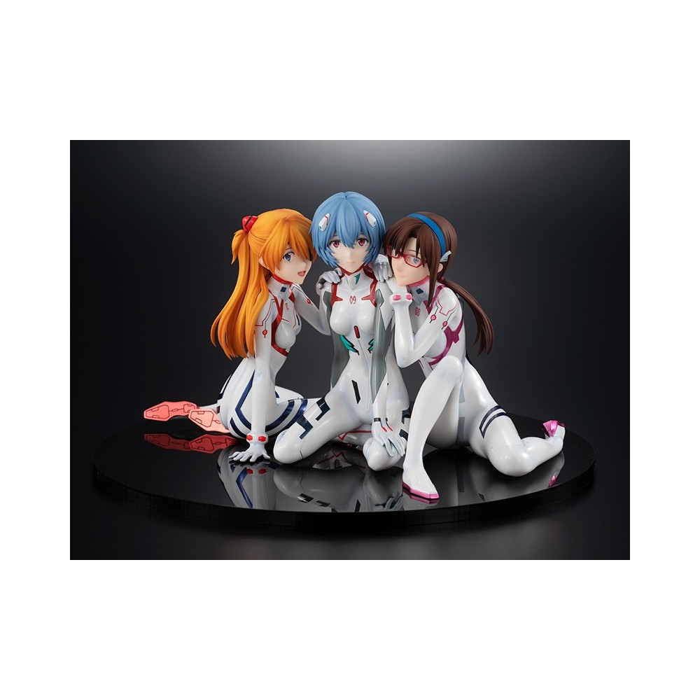 EVANGELION 3.0+1.0 ASUKA REI AND MARI STATUA FIGURE KADOKAWA