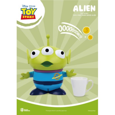 TOY STORY LARGE VINYL PIGGY BANK ALIEN STATUA FIGURE SALVADANAIO BEAST KINGDOM
