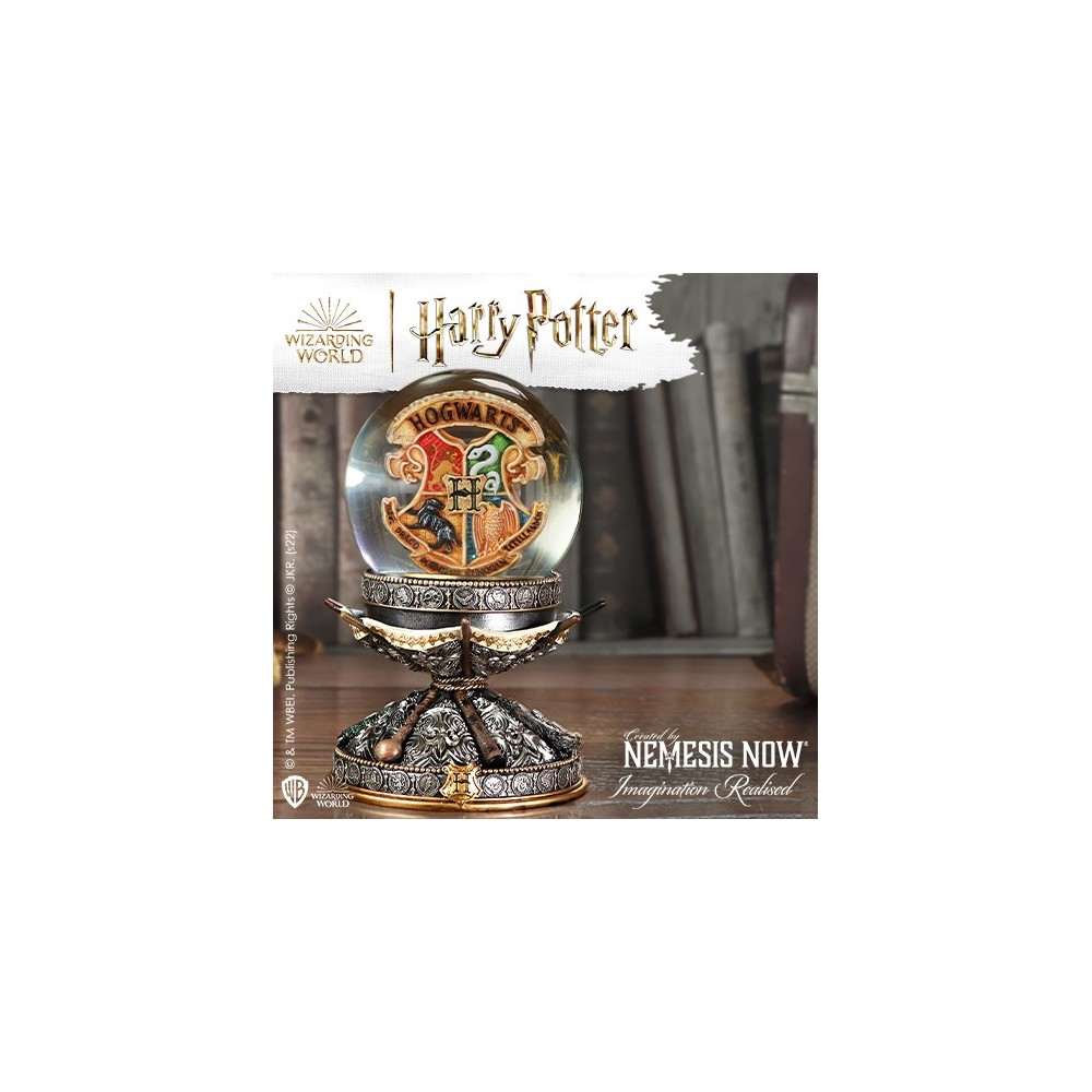 HARRY POTTER HOGWARTS SNOW GLOBE 18 CM FIGURE PALLA DI NEVE NEMESIS NOW