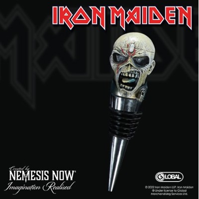 IRON MAIDEN EDDIE PIECE OF MIND BOTTLE STOPPER TAPPO PER BOTTIGLIE NEMESIS NOW
