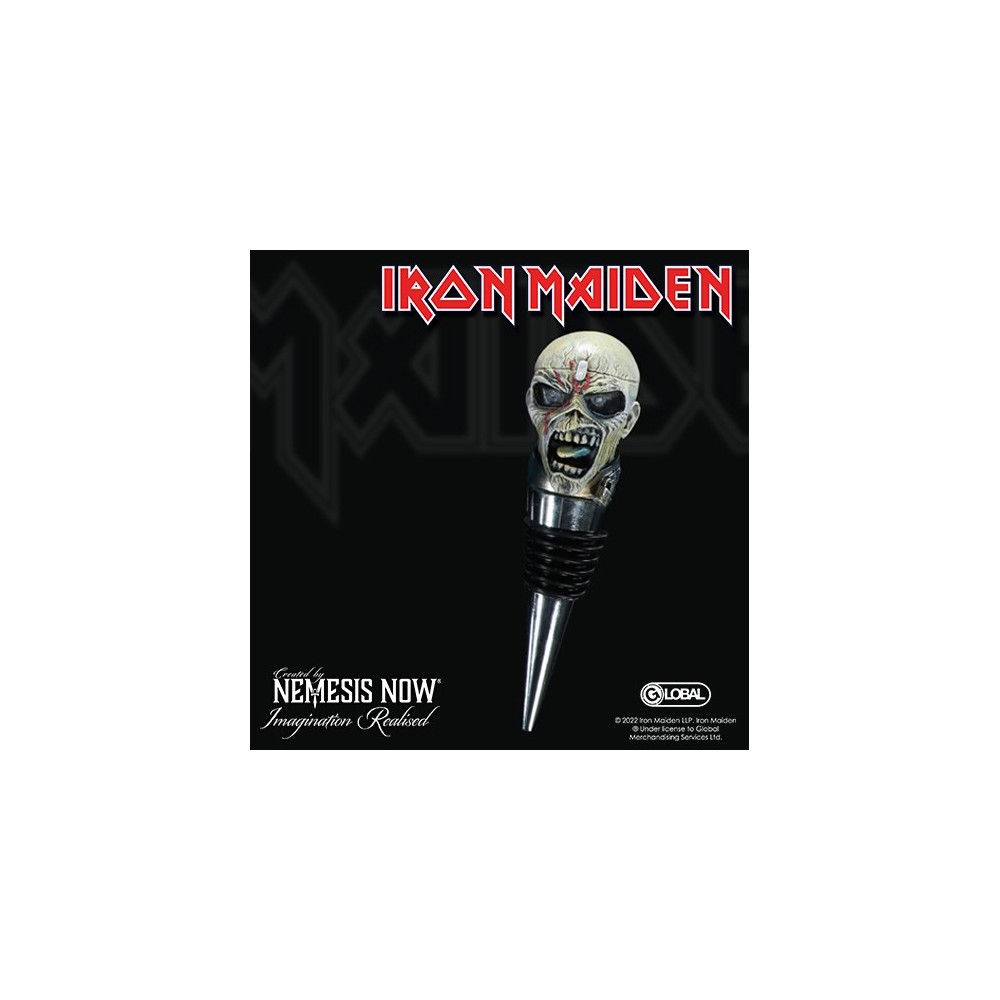 IRON MAIDEN EDDIE PIECE OF MIND BOTTLE STOPPER TAPPO PER BOTTIGLIE NEMESIS NOW