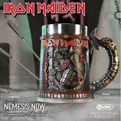IRON MAIDEN SENJUTSU TANKARD RESIN BOCCALE NEMESIS NOW