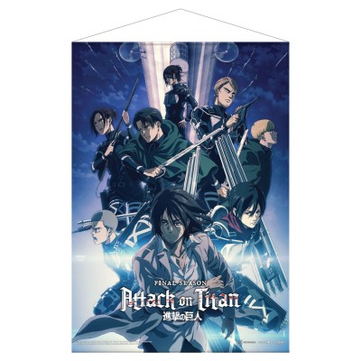POPBUBBIES ATTACK ON TITAN FINAL SEASON FABRIC WALLSCROLL K-2 50X70 CM