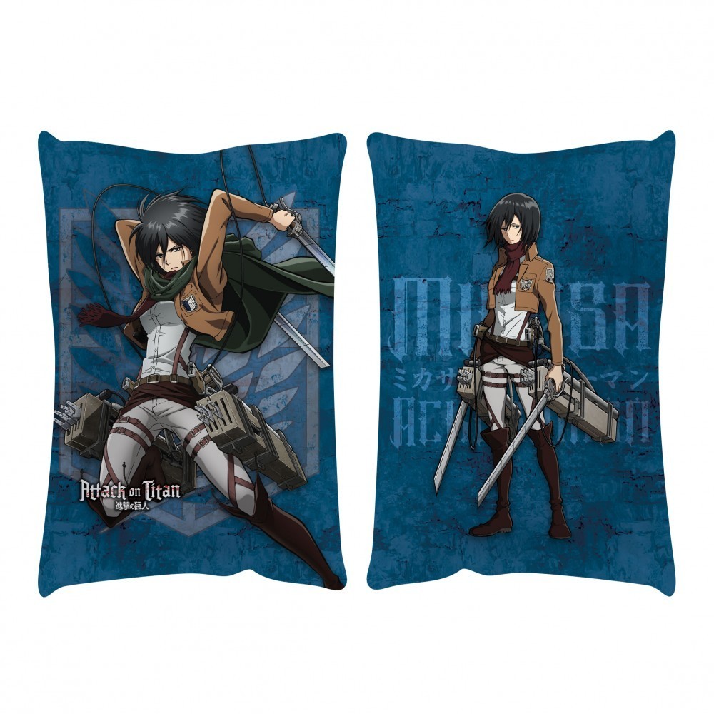 ATTACCO DEI GIGANTI MIKASA ACKERMANN HUG PILLOW CUSCINO 35x50CM POPBUBBIES
