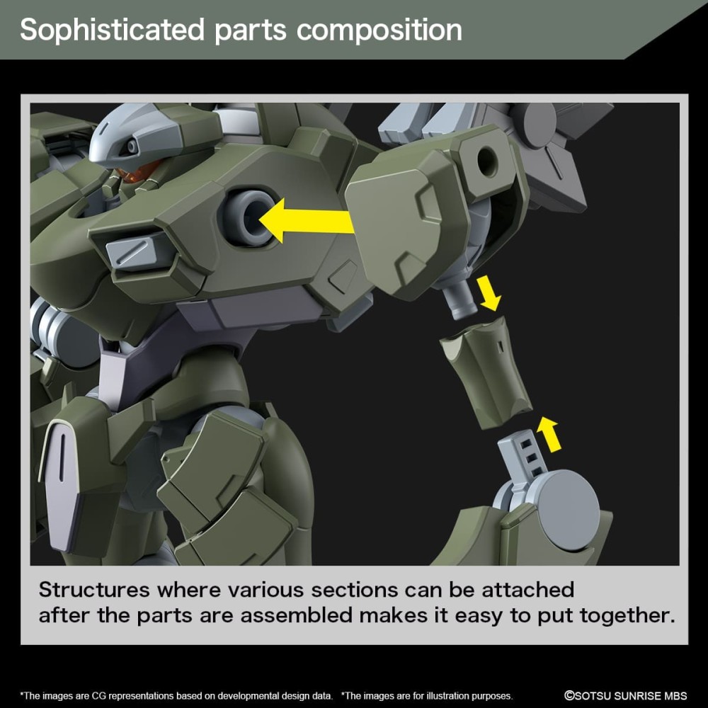 HIGH GRADE HG THE WITCH FROM MERCURY ZOWORT HEAVY 1/144 MODEL KIT ACTION FIGURE BANDAI