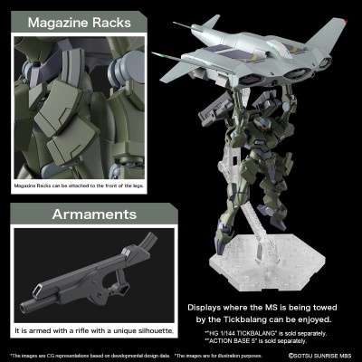 HIGH GRADE HG THE WITCH FROM MERCURY ZOWORT HEAVY 1/144 MODEL KIT ACTION FIGURE BANDAI