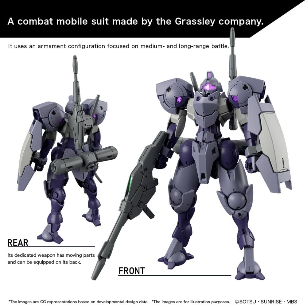 HIGH GRADE HG THE WITCH FROM MERCURY HEINDREE STURM 1/144 MODEL KIT ACTION FIGURE BANDAI