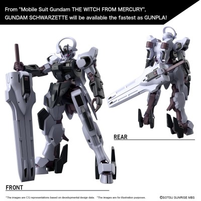 HIGH GRADE HG THE WITCH FROM MERCURY GUNDAM SCHWARZETTE 1/144 MODEL KIT ACTION FIGURE BANDAI
