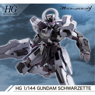 HIGH GRADE HG THE WITCH FROM MERCURY GUNDAM SCHWARZETTE 1/144 MODEL KIT ACTION FIGURE BANDAI