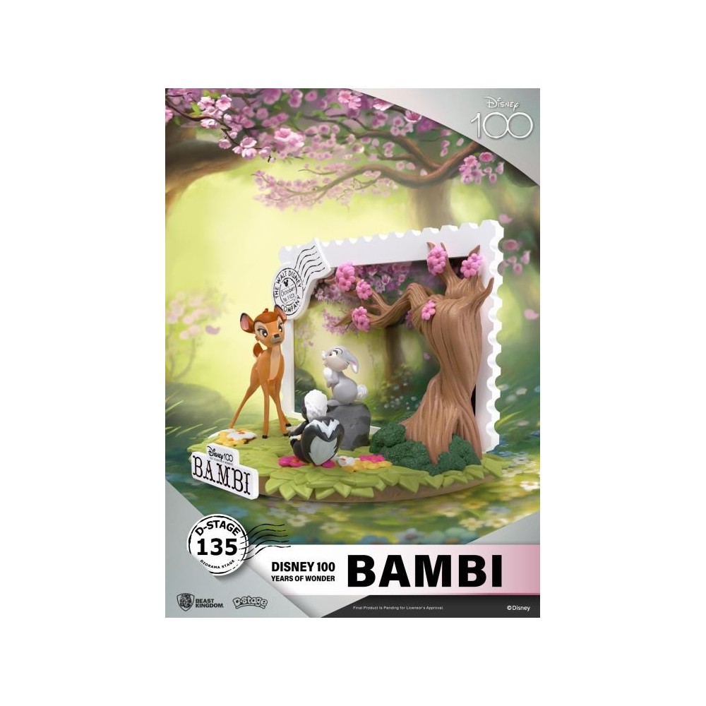 D-STAGE DISNEY 100 YEARS BAMBI STATUA FIGURE DIORAMA BEAST KINGDOM