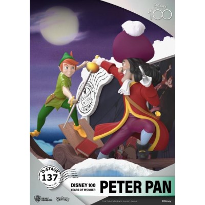 D-STAGE DISNEY 100 YEARS PETER PAN STATUA FIGURE DIORAMA BEAST KINGDOM