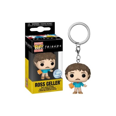 FRIENDS POCKET POP! KEYCHAIN ROSS GELLER (IN THE 80'S) PORTACHIAVI FUNKO