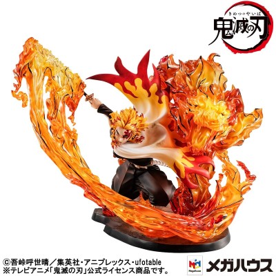 MEGAHOUSE DEMON SLAYER KYOJURO RENGOKU FLAME BREATH GEM STATUE FIGURE