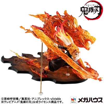 MEGAHOUSE DEMON SLAYER KYOJURO RENGOKU FLAME BREATH GEM STATUE FIGURE
