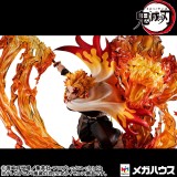 MEGAHOUSE DEMON SLAYER KYOJURO RENGOKU FLAME BREATH GEM STATUE FIGURE