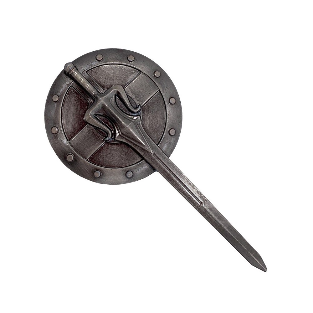 FACTORY ENTERTAINMENT MASTERS OF THE UNIVERSE REVELATION POWER SWORD AND SHIELD METAL BOTTLE OPENER