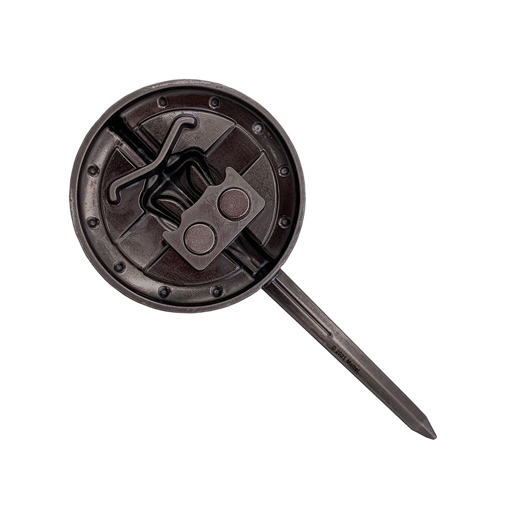 MASTERS OF THE UNIVERSE REVELATION POWER SWORD AND SHIELD METAL BOTTLE OPENER APRIBOTTIGLIE FACTORY ENTERTAINMENT