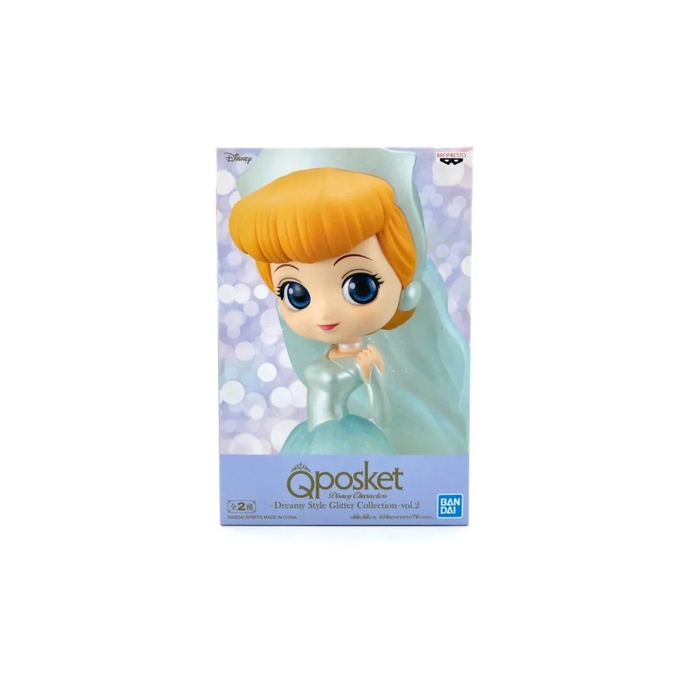 DISNEY CINDERELLA QPOSKET - CENERENTOLA DREAMY STYLE GLITTER VOL.2 MINI FIGURE BANPRESTO