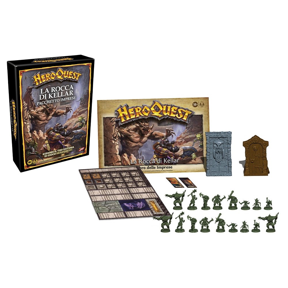 HEROQUEST ESPANSIONE LA ROCCA DI KELLAR BOARDGAME GIOCO DA TAVOLO IN ITALIANO HASBRO