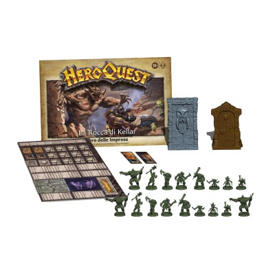 HEROQUEST ESPANSIONE LA ROCCA DI KELLAR BOARDGAME GIOCO DA TAVOLO IN ITALIANO HASBRO