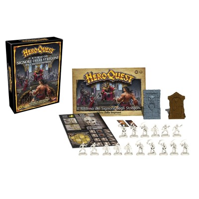 HEROQUEST ESPANSIONE IL RITORNO DEL SIGNORE DEGLI STREGONI BOARDGAME GIOCO DA TAVOLO IN ITALIANO HASBRO