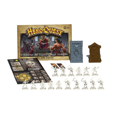 HEROQUEST ESPANSIONE IL RITORNO DEL SIGNORE DEGLI STREGONI BOARDGAME GIOCO DA TAVOLO IN ITALIANO HASBRO