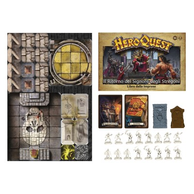 HEROQUEST ESPANSIONE IL RITORNO DEL SIGNORE DEGLI STREGONI BOARDGAME GIOCO DA TAVOLO IN ITALIANO HASBRO