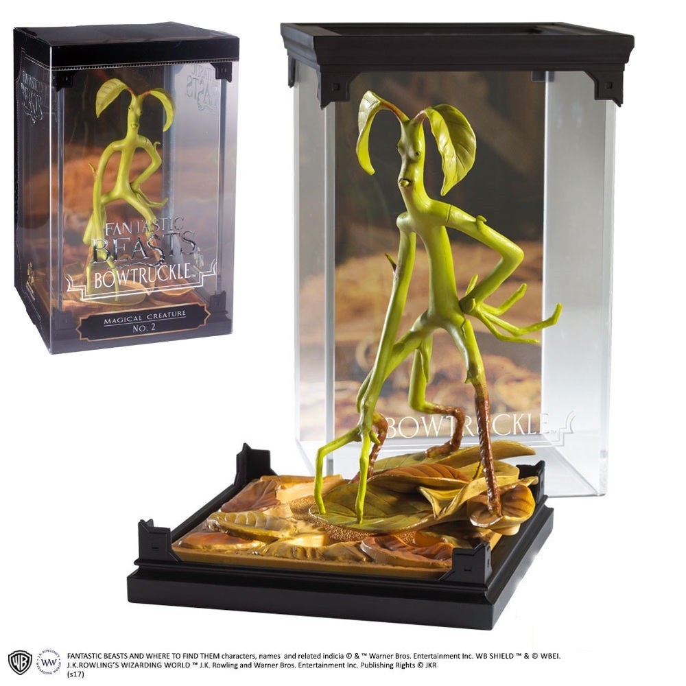 ANIMALI FANTASTICI MAGICAL CREATURES - BOWTRUCKLE STATUA FIGURE NOBLE COLLECTIONS