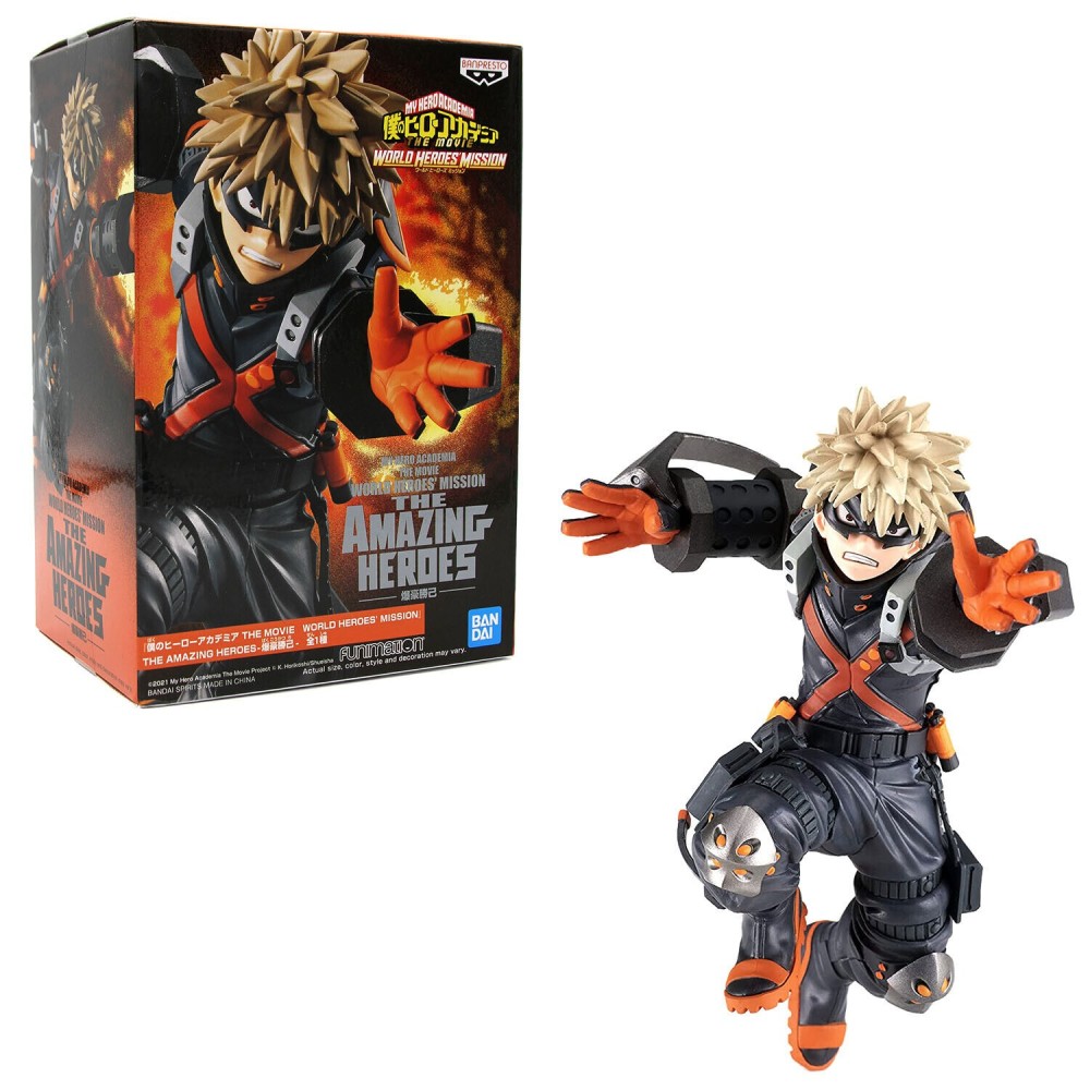 BANPRESTO MY HERO ACADEMIA BAKUGO WORLD HEROES MISSION STATUE