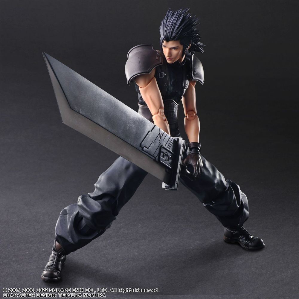 SQUARE ENIX CRISIS CORE FINAL FANTASY 7 REUNION ZACK FAIR PLAY ARTS KAI ACTION FIGURE