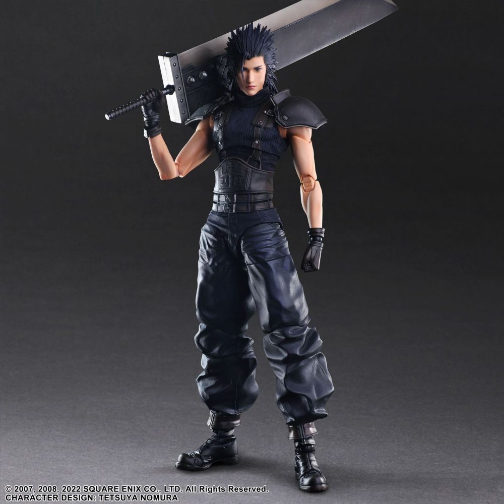 SQUARE ENIX CRISIS CORE FINAL FANTASY 7 REUNION ZACK FAIR PLAY ARTS KAI ACTION FIGURE