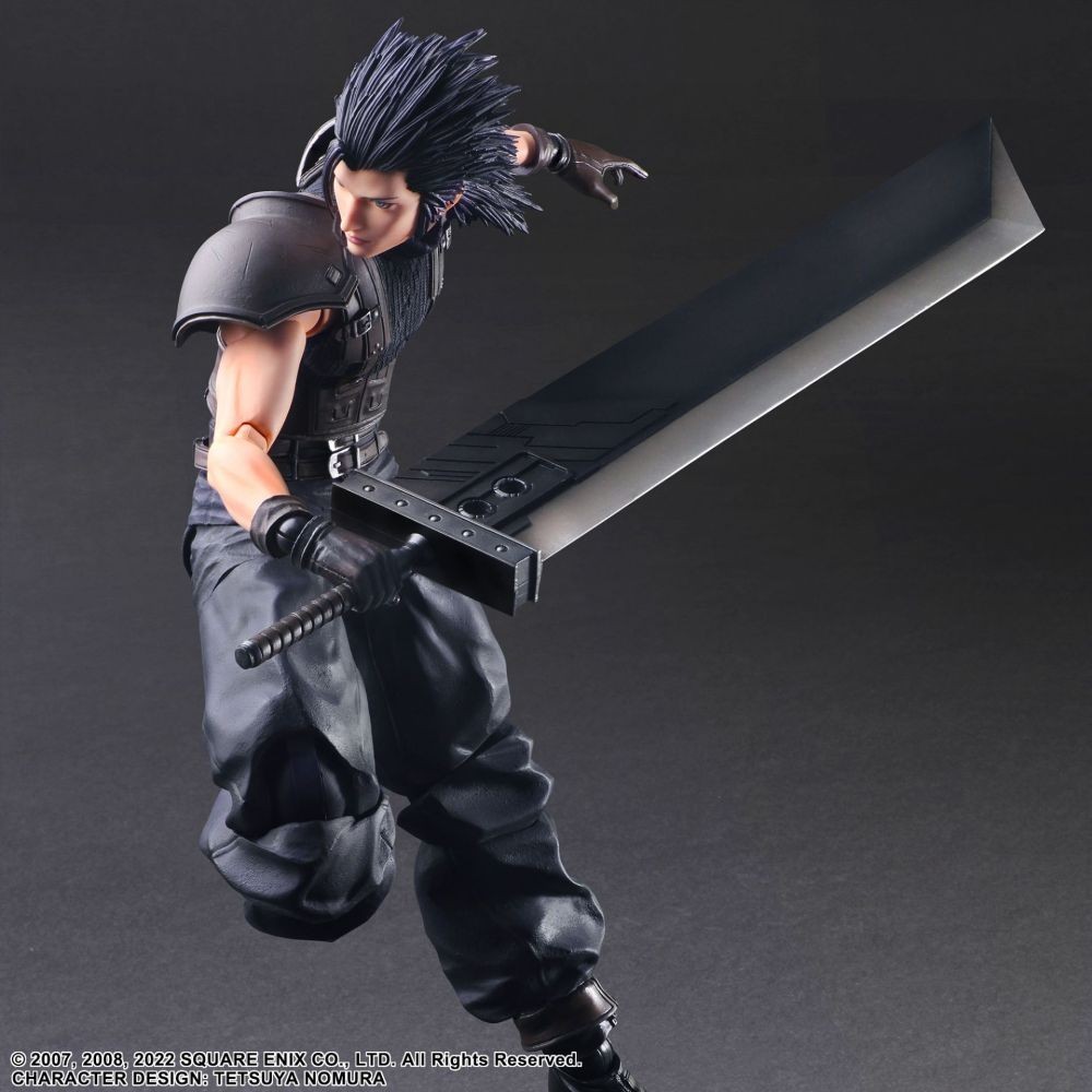 SQUARE ENIX CRISIS CORE FINAL FANTASY 7 REUNION ZACK FAIR PLAY ARTS KAI ACTION FIGURE