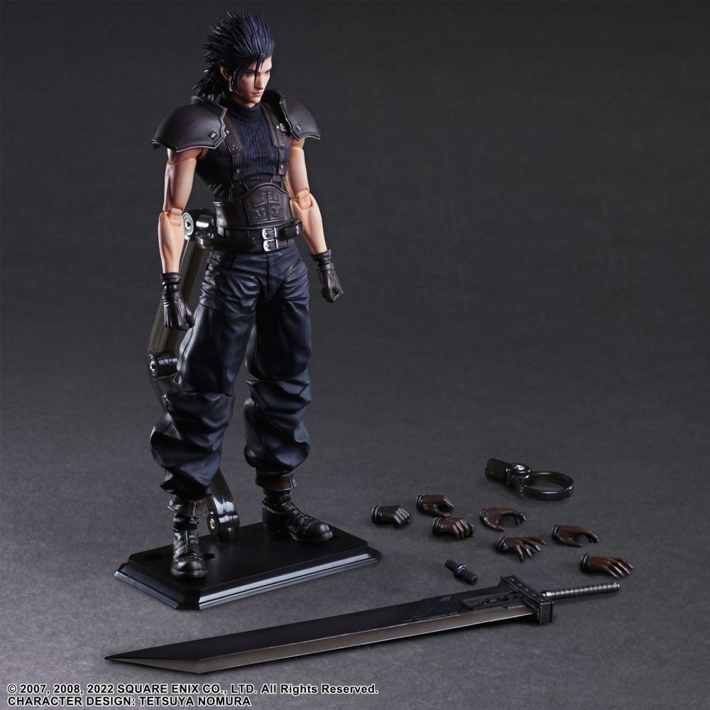 SQUARE ENIX CRISIS CORE FINAL FANTASY 7 REUNION ZACK FAIR PLAY ARTS KAI ACTION FIGURE