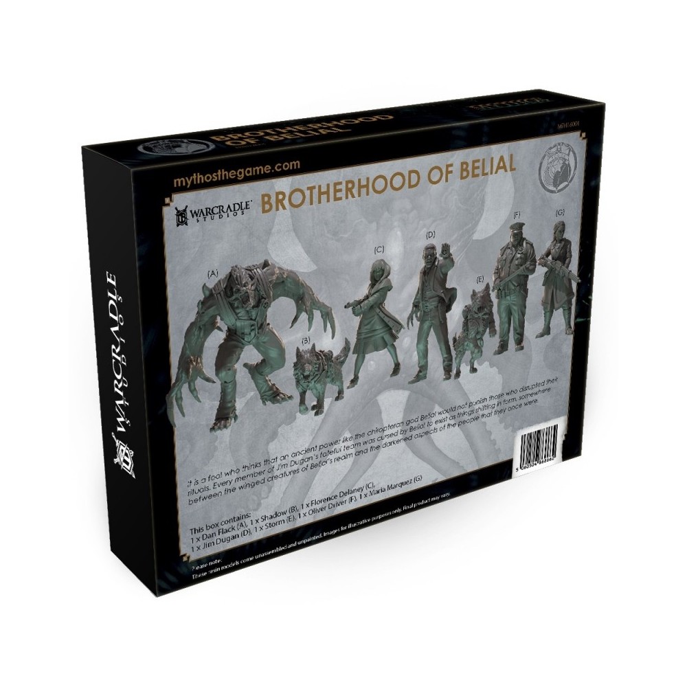 MYTHOS BROTHERHOOD OF BELIAL FACTION STARTER SET GIOCO DA TAVOLO WARCRADLE STUDIOS
